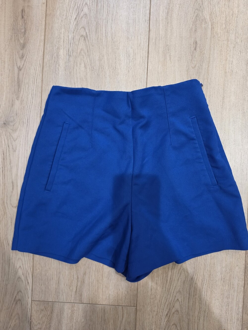 Zara Blue Tailored Shorts Medium
